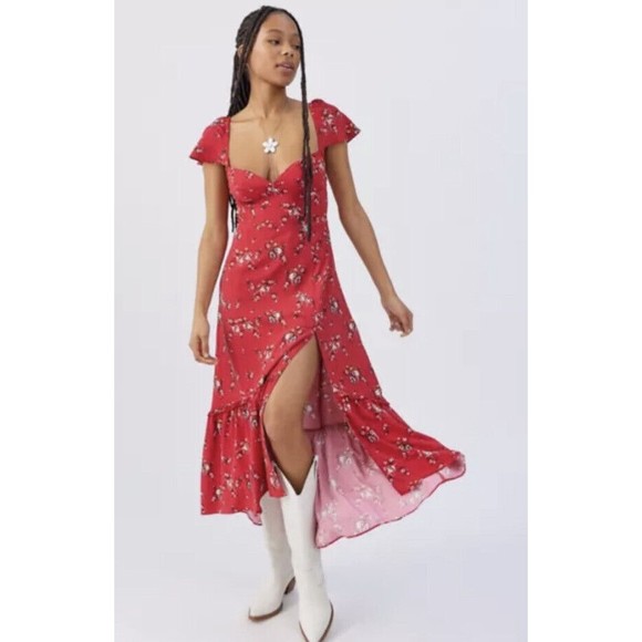 Urban Outfitters Dresses & Skirts - Urban Outfitters Womens size Medium Siren Strappy Back Midi Dress western maxi